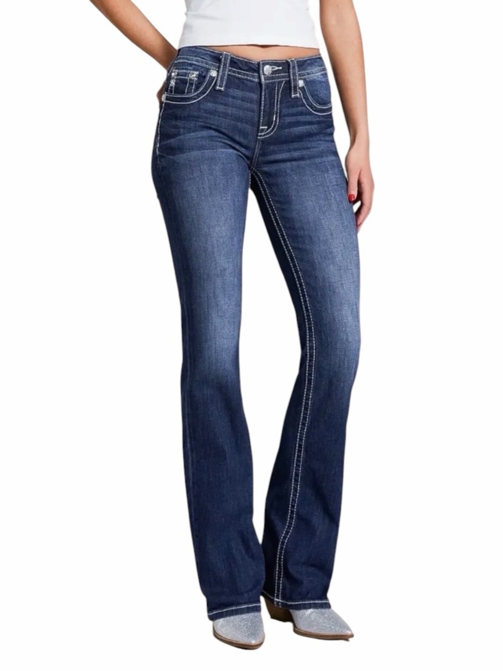 Miss Me Bootcut Jeans 30 x 32
Dark Wash New Dreamcatcher Embroidered Embellished - Picture 3 of 6